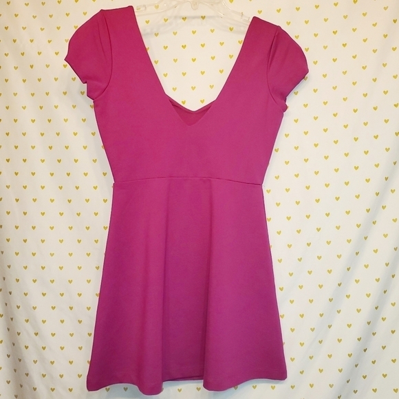 Urban Outfitters Pink Fuchsia Skater Dress - Picture 3 of 5